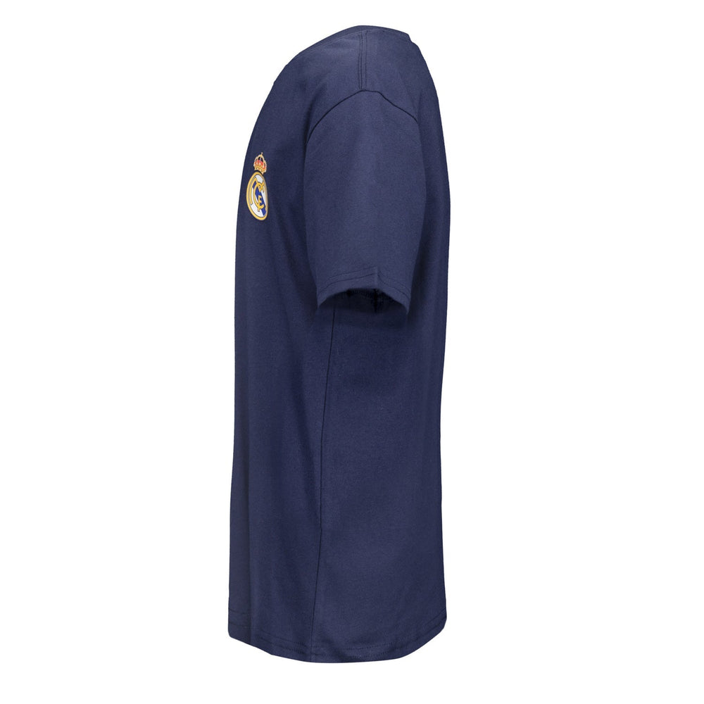 Kids ECO Essentials Real Madrid Color Crest T-Shirt Navy