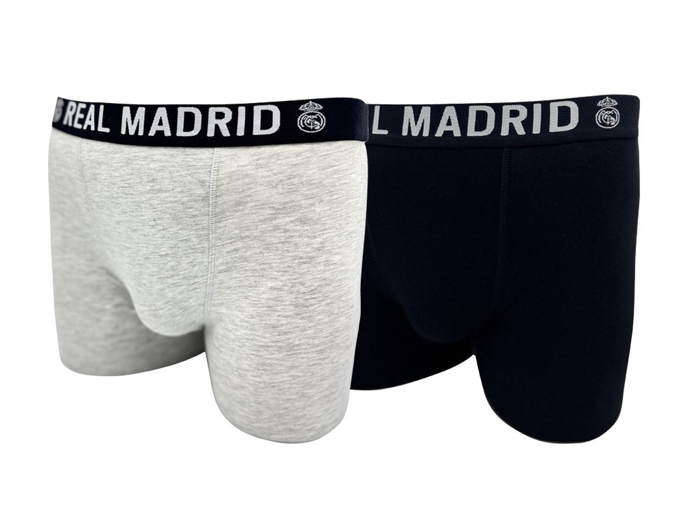 2 Pack Calzoncillos Boxers Niño Gris/Negro