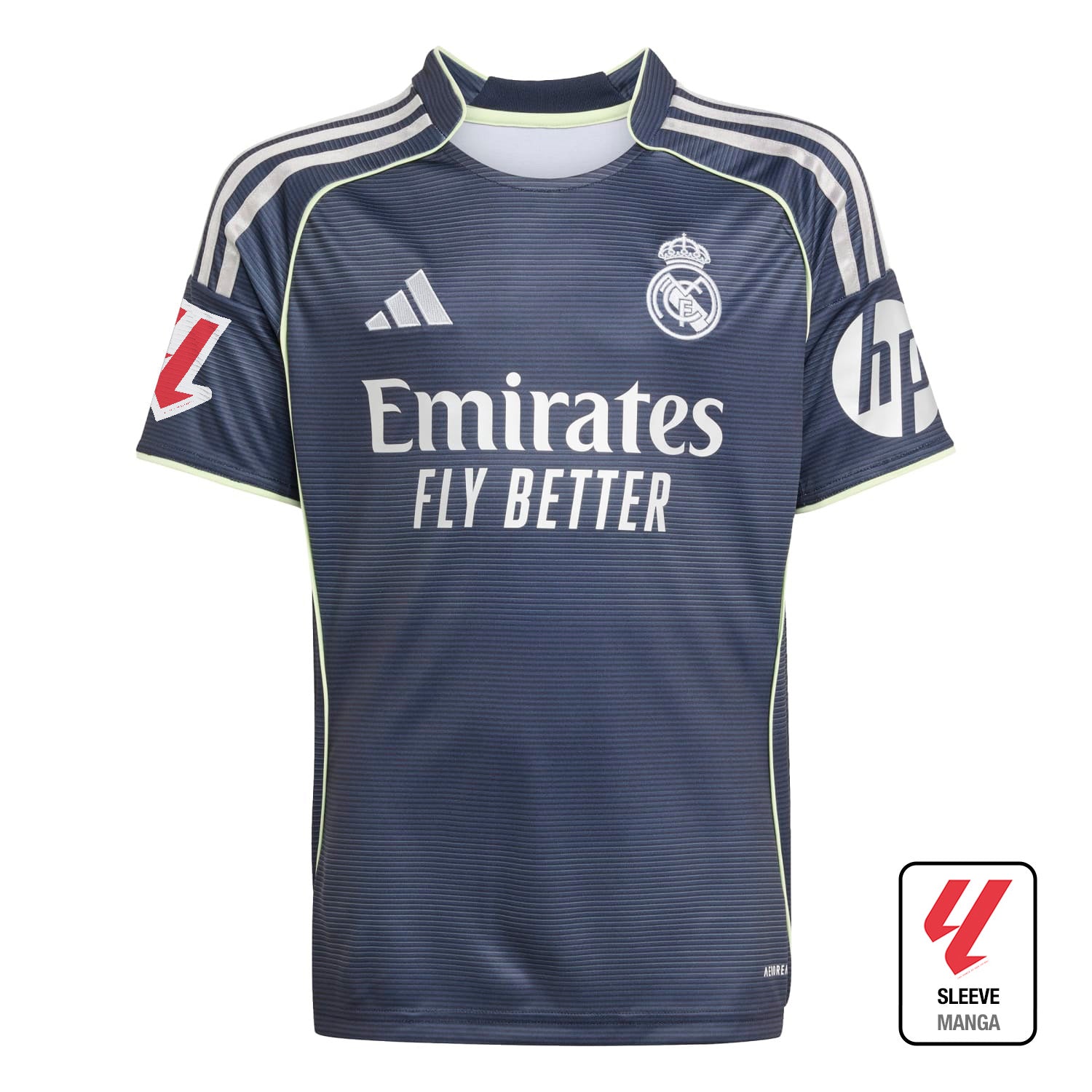 キッズ セカンドキット 25/26 ネイビーブルー Tシャツ – レアル