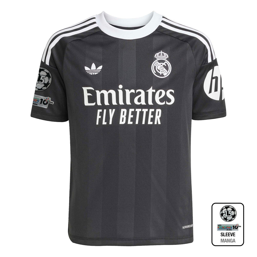 Camiseta Portero Niños Tercera Equipación Negra 25/26