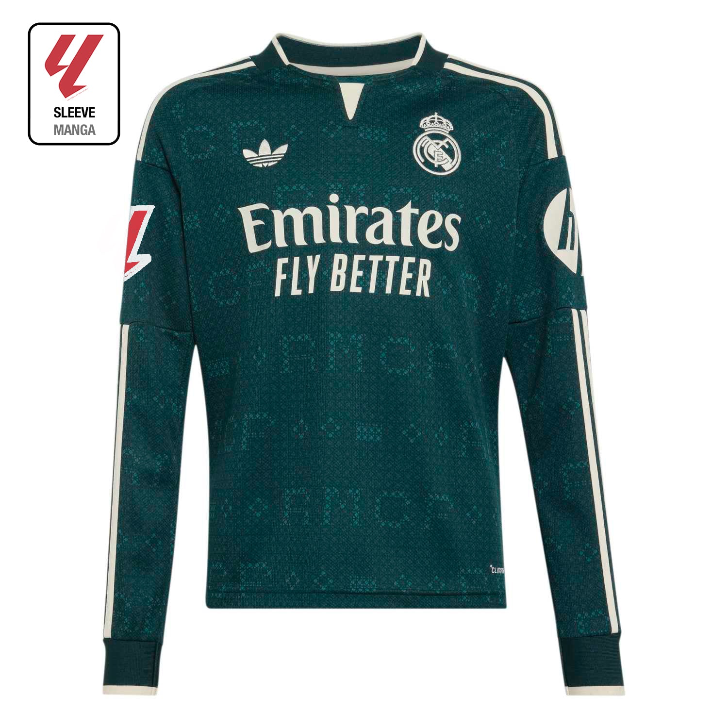 Kids Away Jersey Long Sleeve Green 26/27