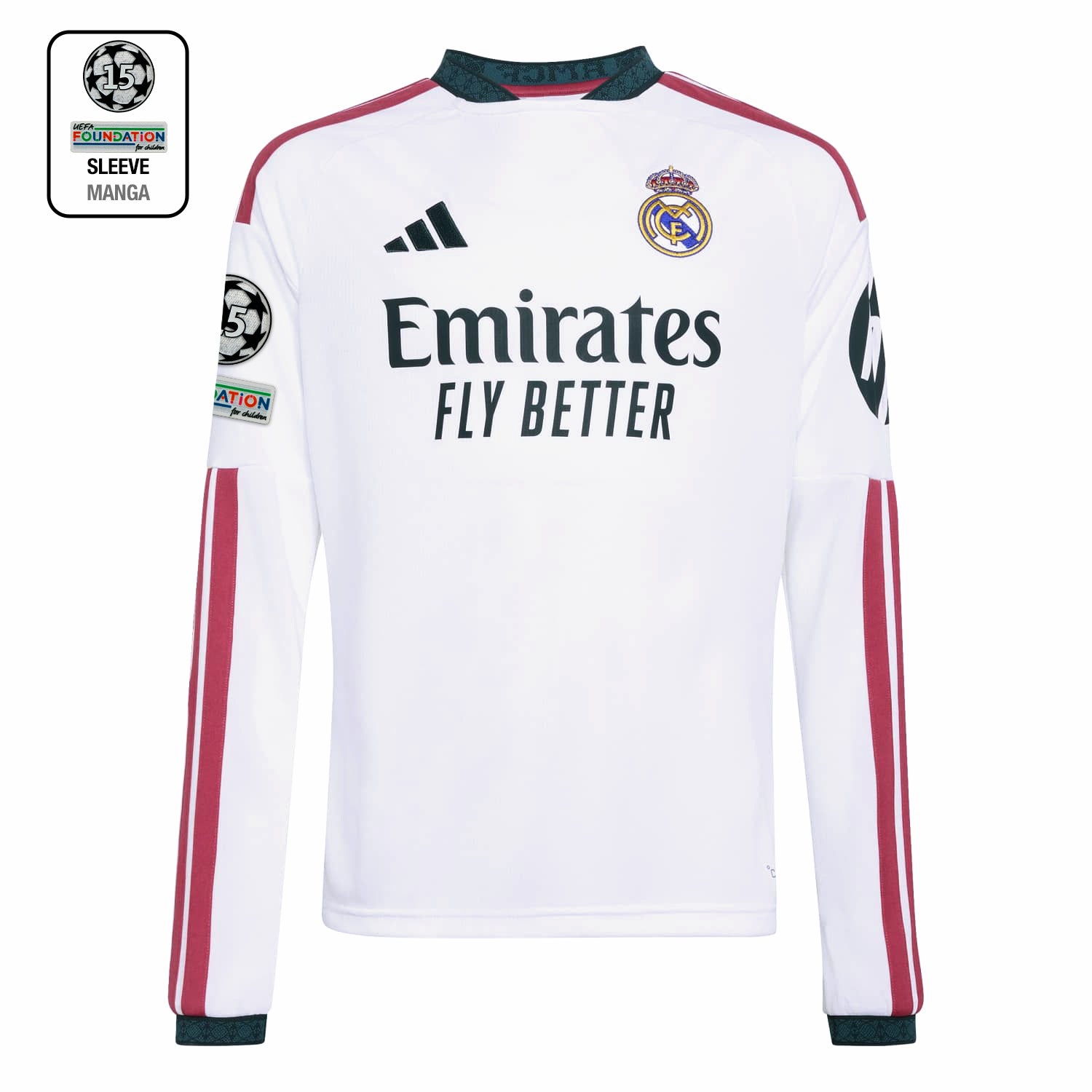 Camisola Principal Manga Comprida Criança 26/27 Branca