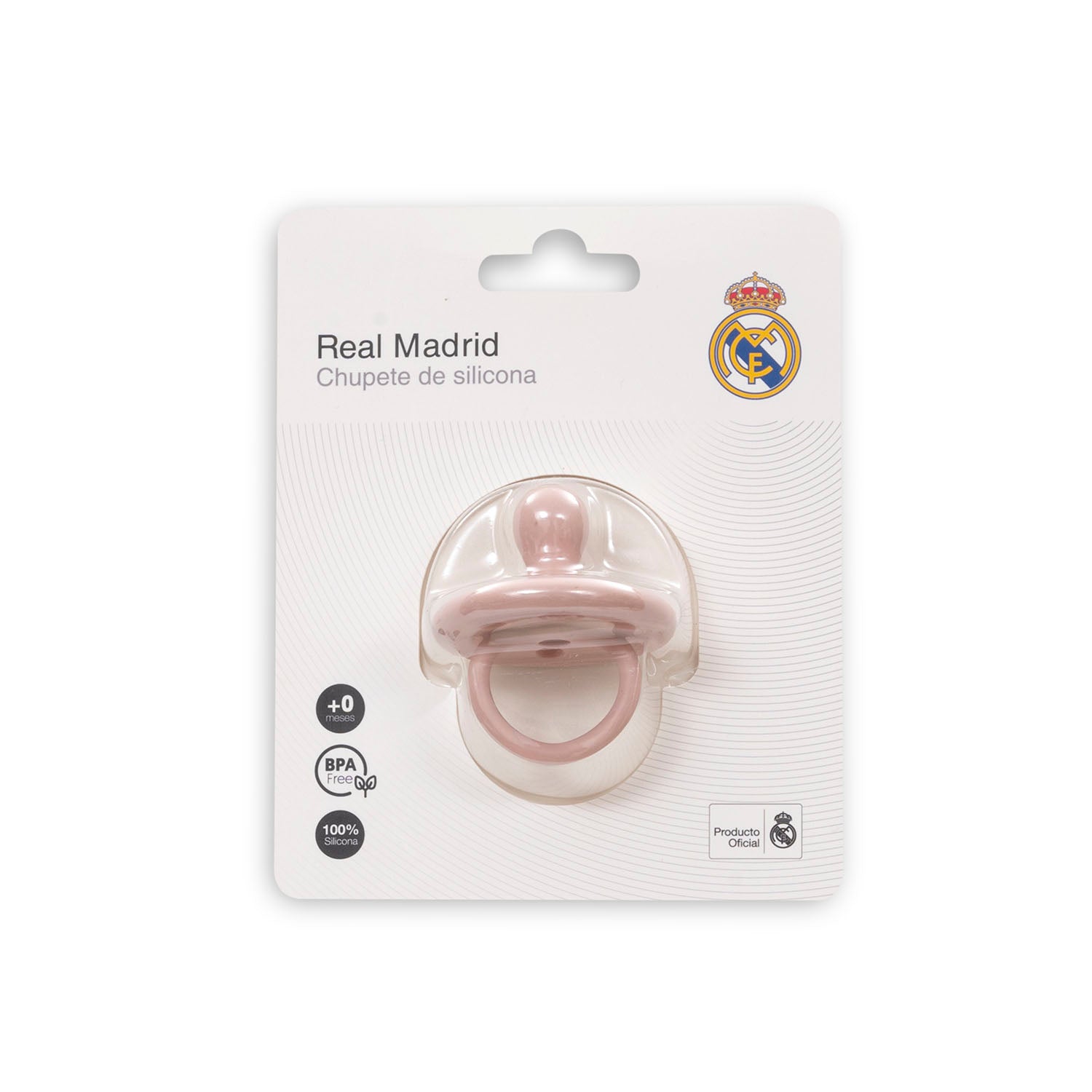 Chupete de Silicona Rosa Real Madrid