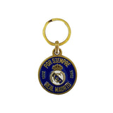 Portachiavi Rotondo Blu Real Madrid