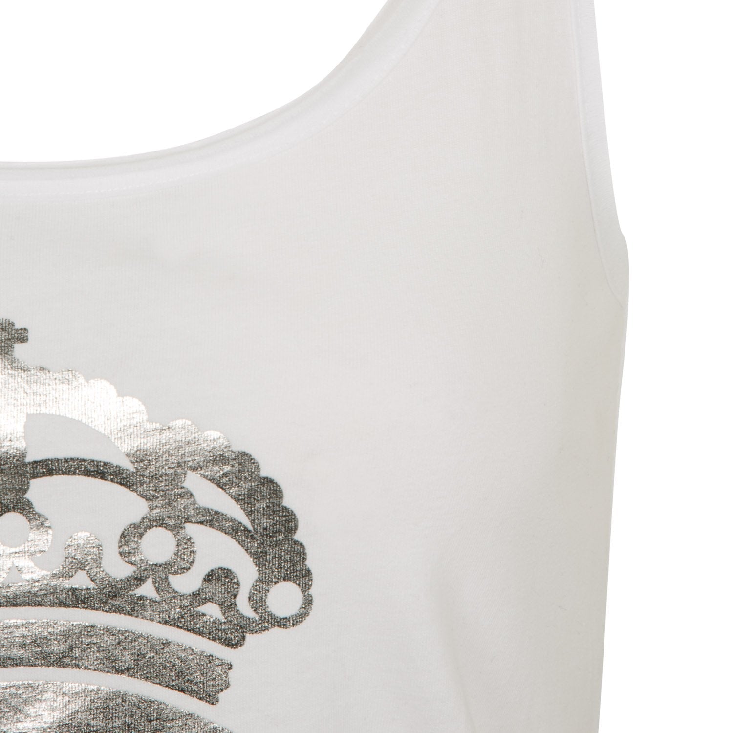 Real Madrid Womens Crest Tank White