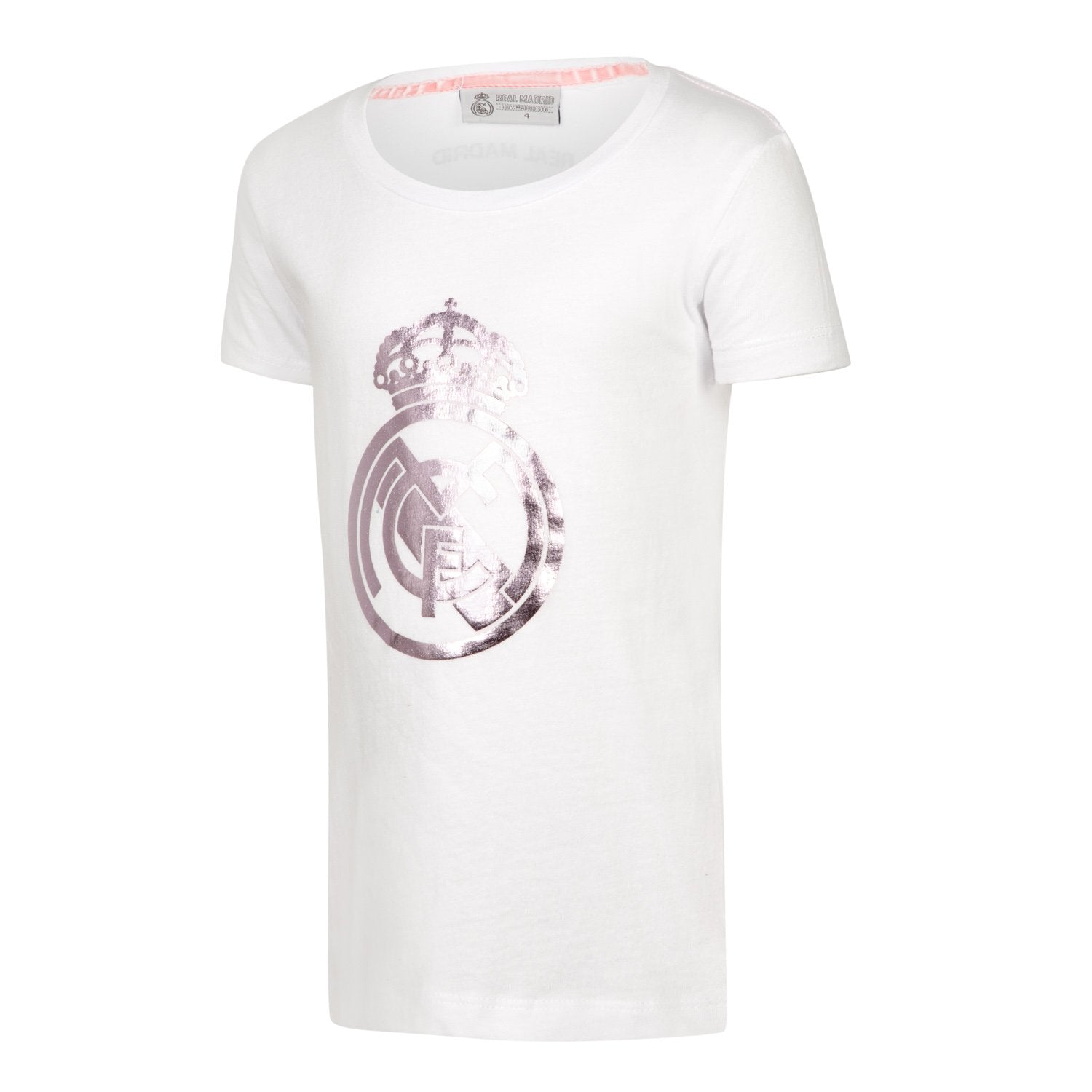 Real Madrid Infant Crest T-Shirt White/Silver