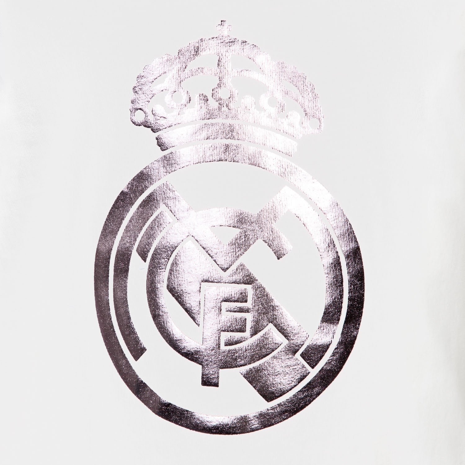 Real Madrid Infant Crest T-Shirt White/Silver
