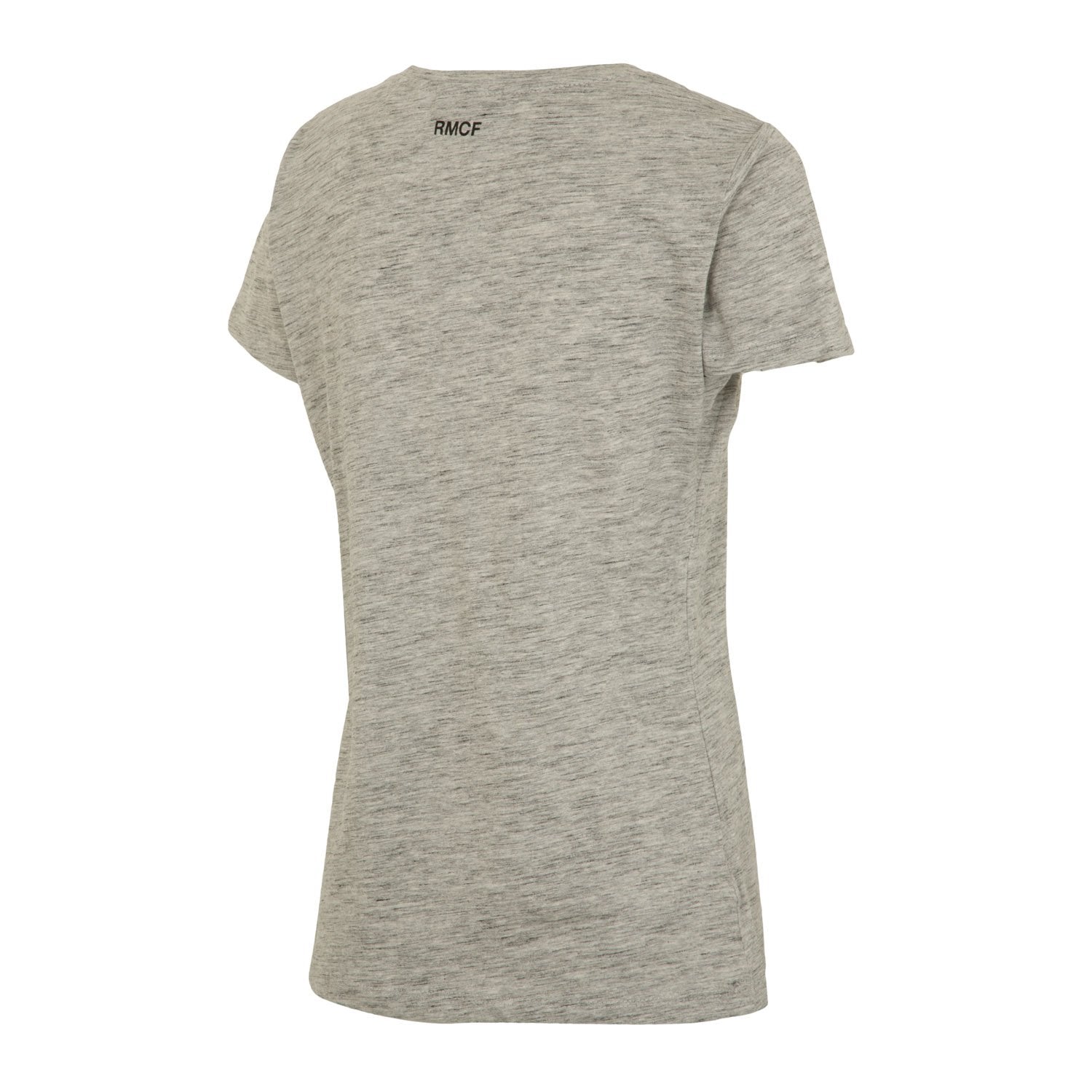 Real Madrid Womens Crest T-Shirt Blended Grey/Black