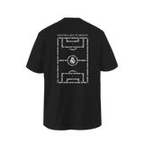 Herren adidas Magic Moments Fußballfeld Schwarzes T-Shirt