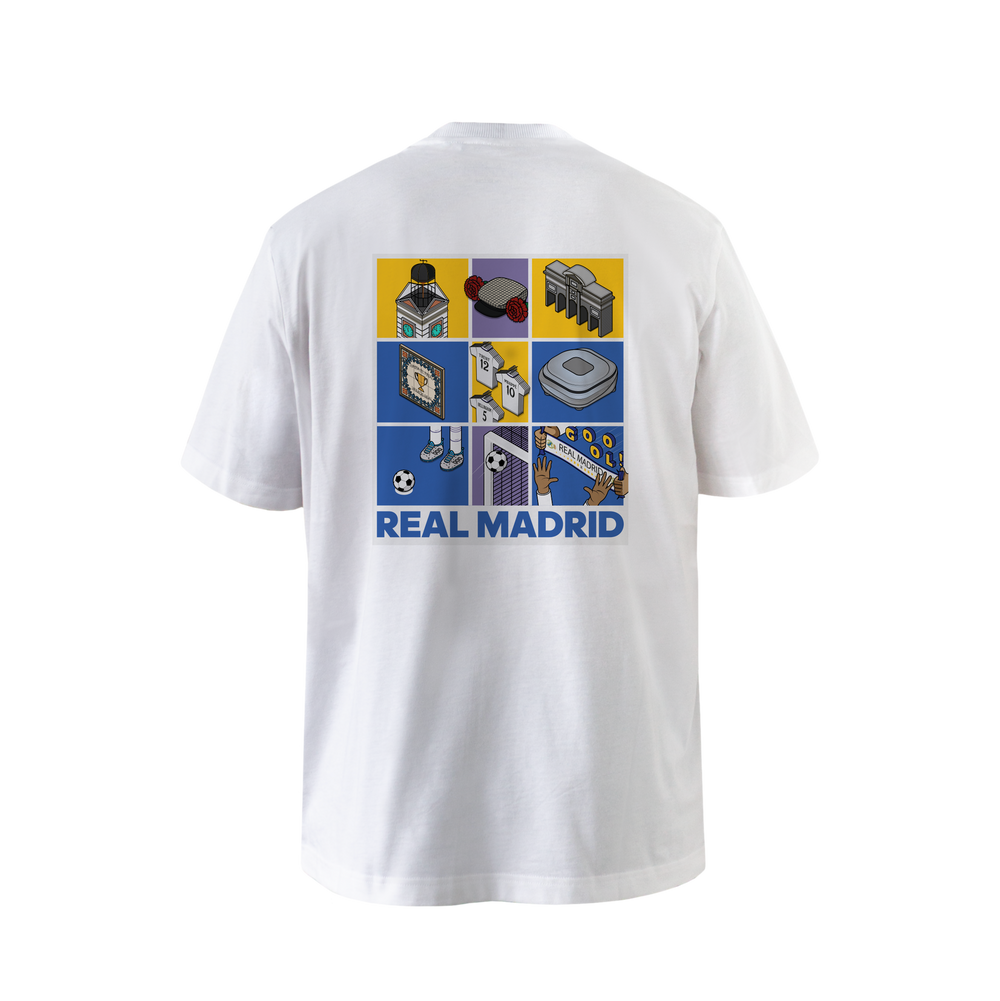 Camiseta Hombre adidas Magic Moments Madrid Blanca