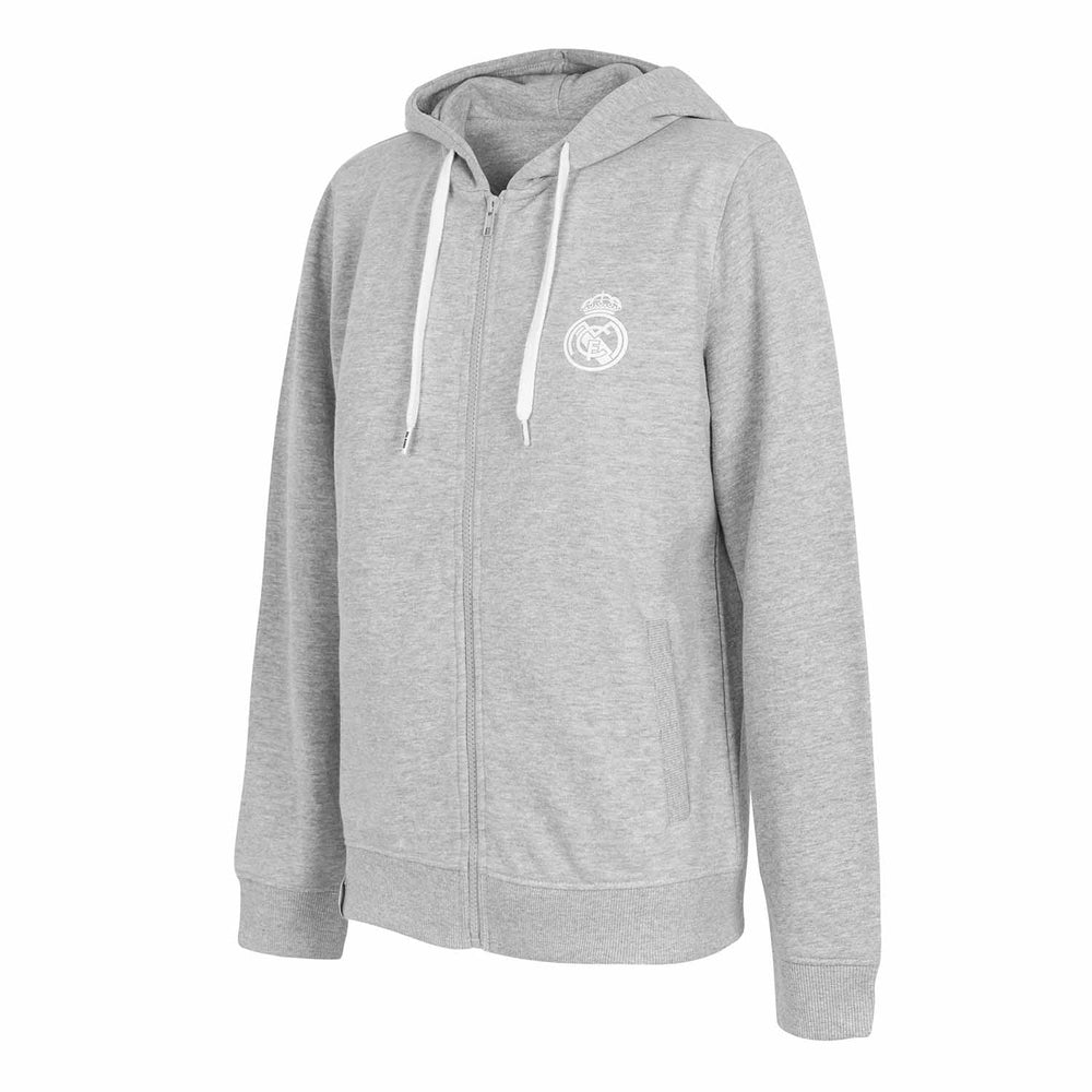 Womens Essentials Full Zip Hoody Light Grey