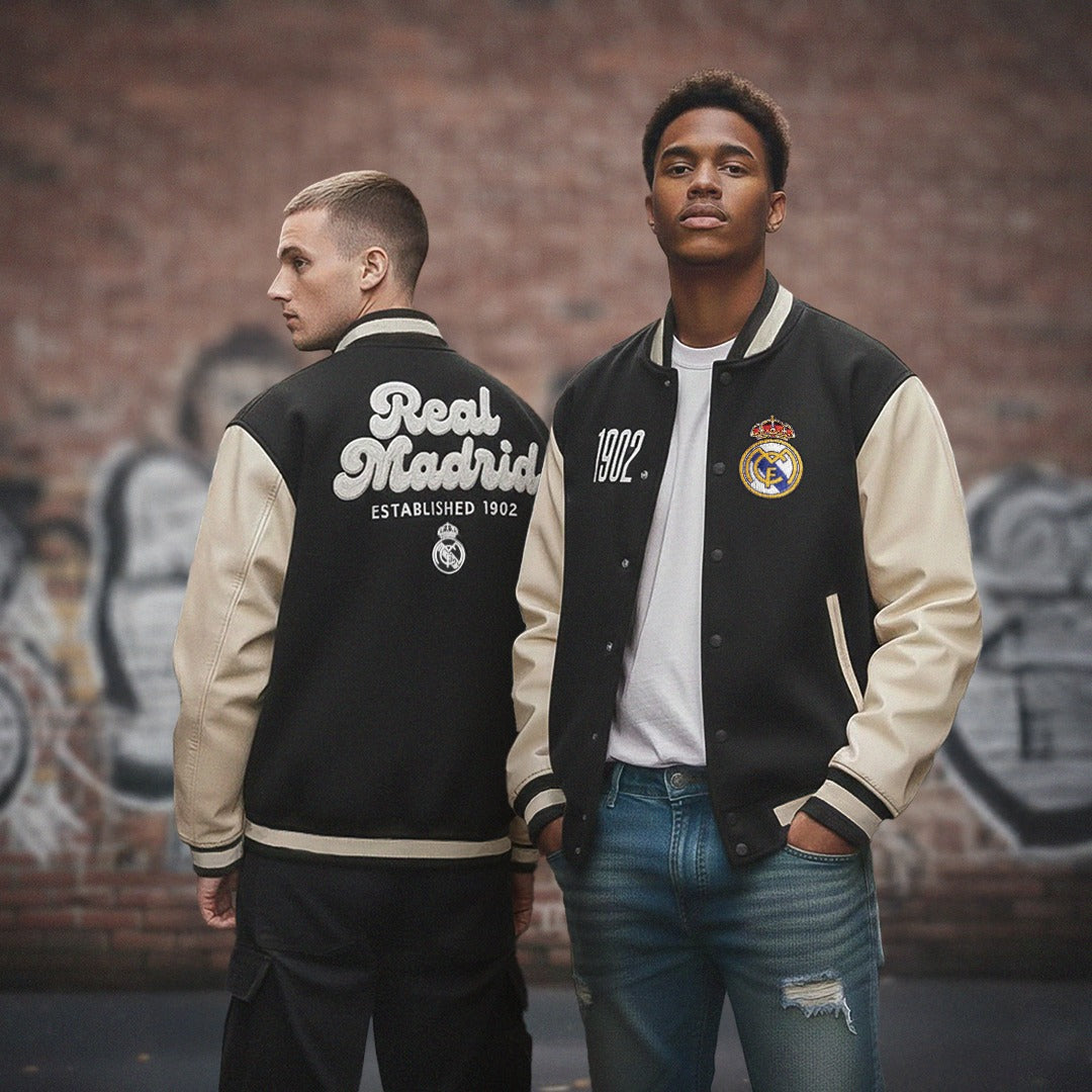 Herren Jacke Collegiate Grau/Weiß