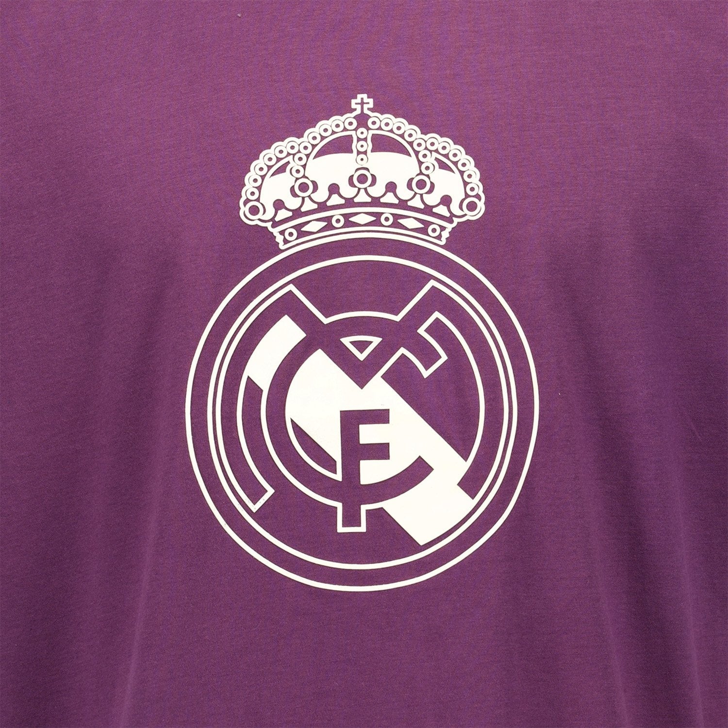 Mens Color Crest T-Shirt Purple Real Madrid