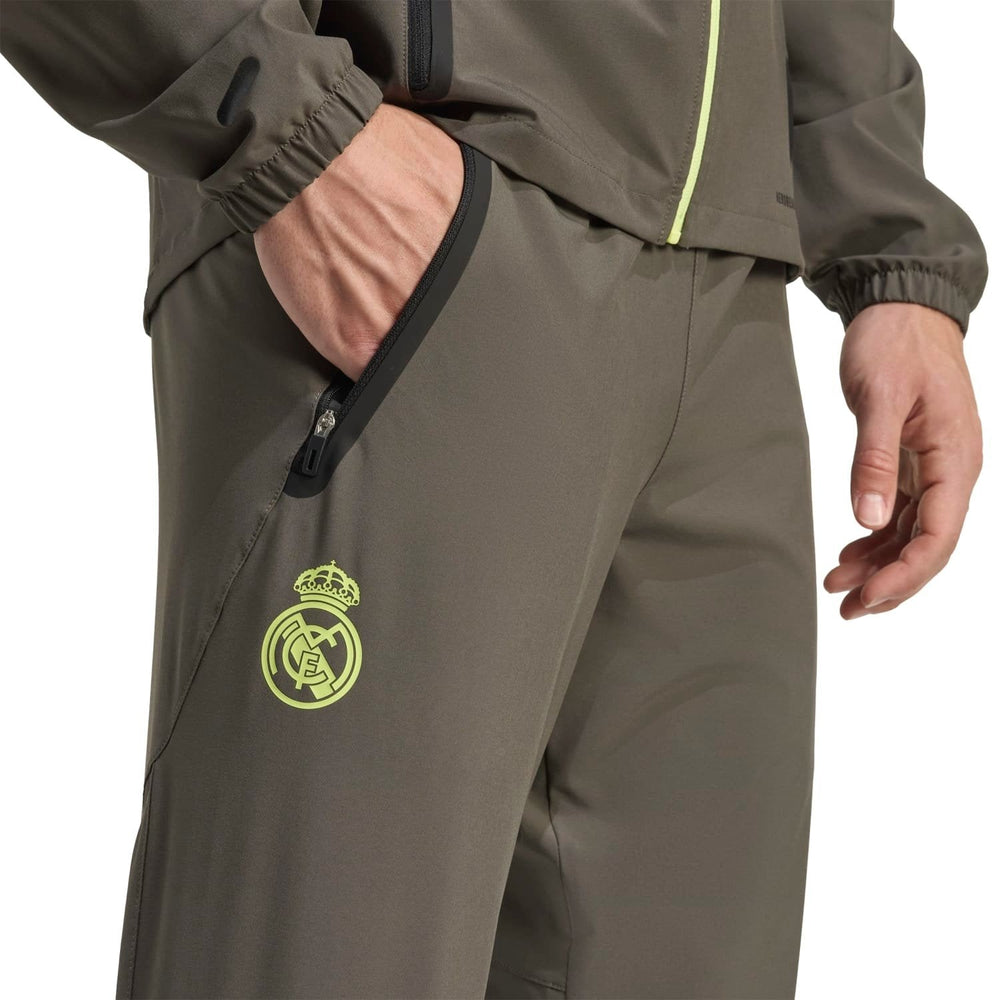 Mens Tiro Vis Tech Competition Trousers Grey/Lime Green