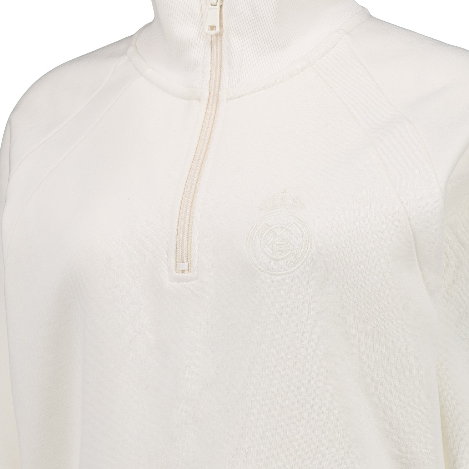 Womens Vintage Zip Sweatshirt Beige