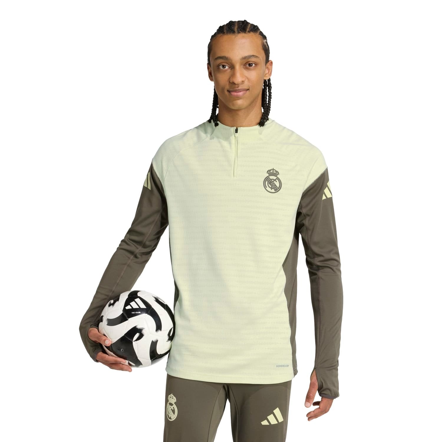 Mens adidas Pro Training Top 25/26 Lime Green