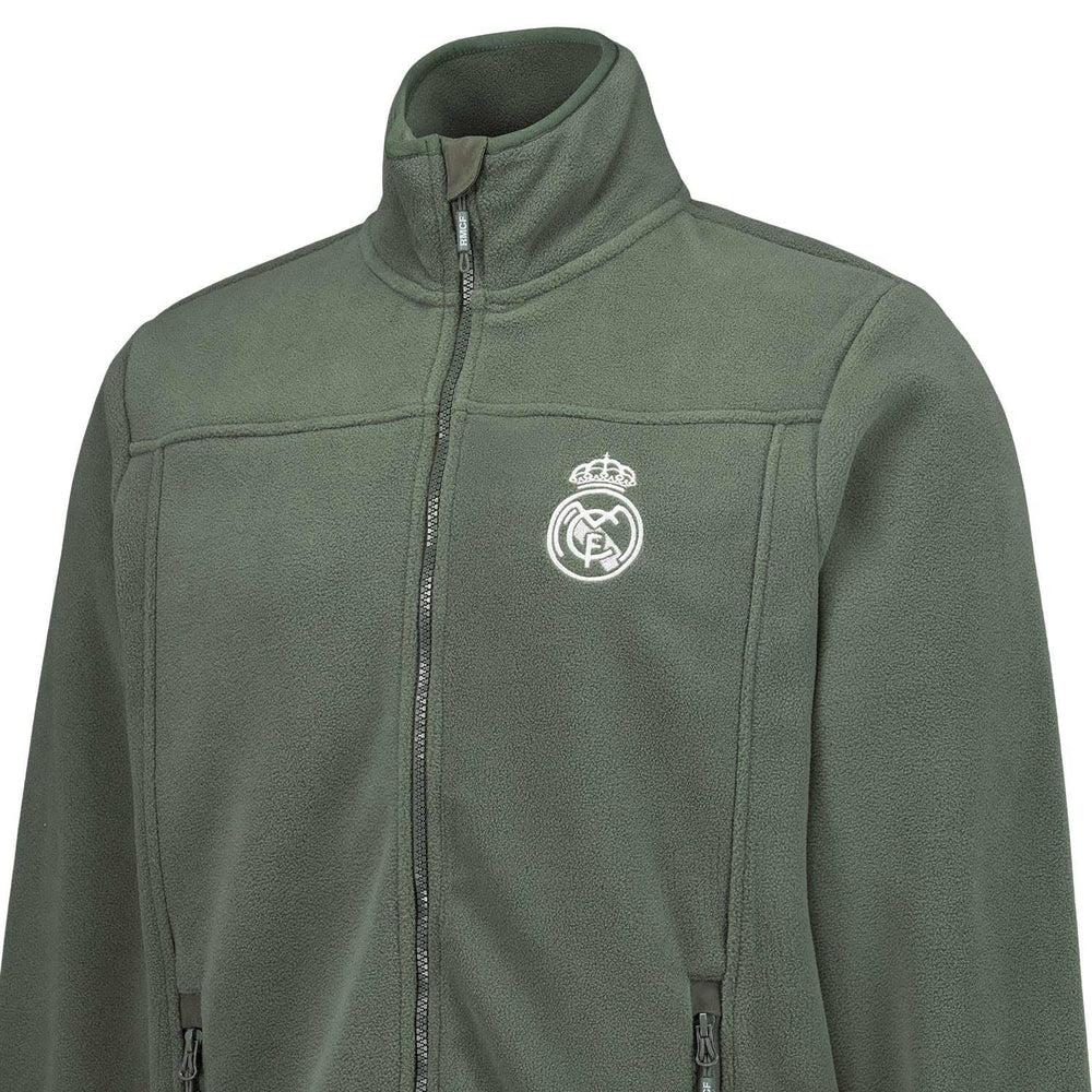 Mens Outerwear Fleece Jacket Green
