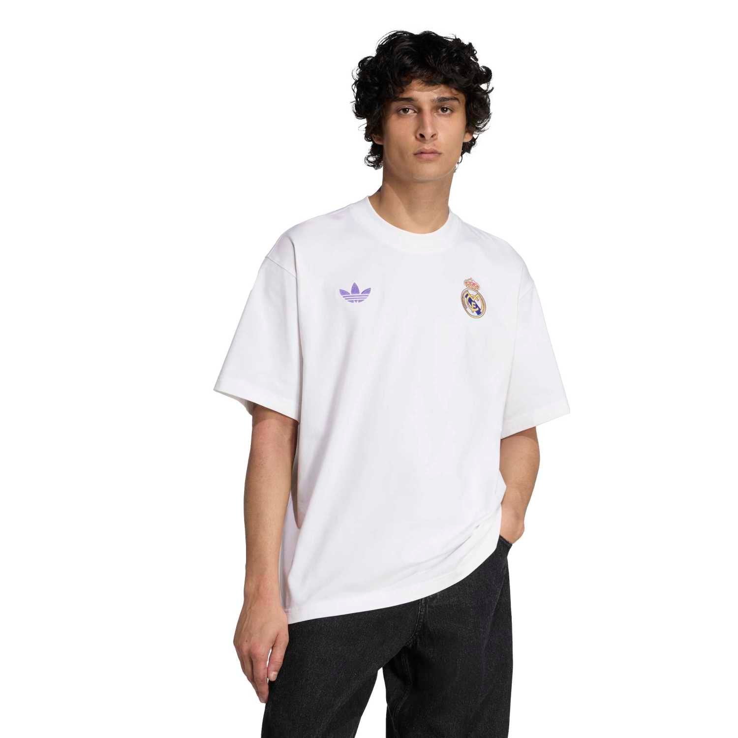 Mens adidas Originals LFSTLR T-Shirt 25/26 White – Real Madrid