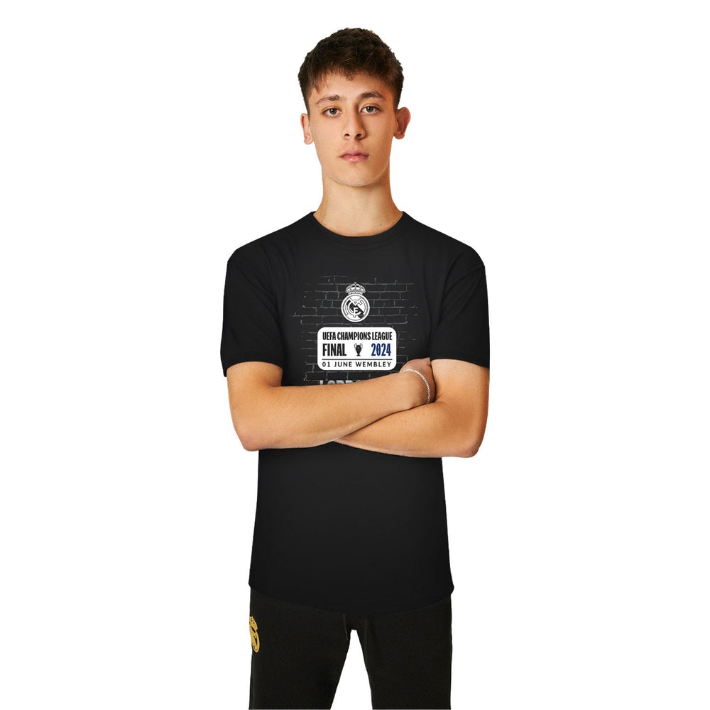 Mens UCL Final London 24 Bricks T-Shirt Black