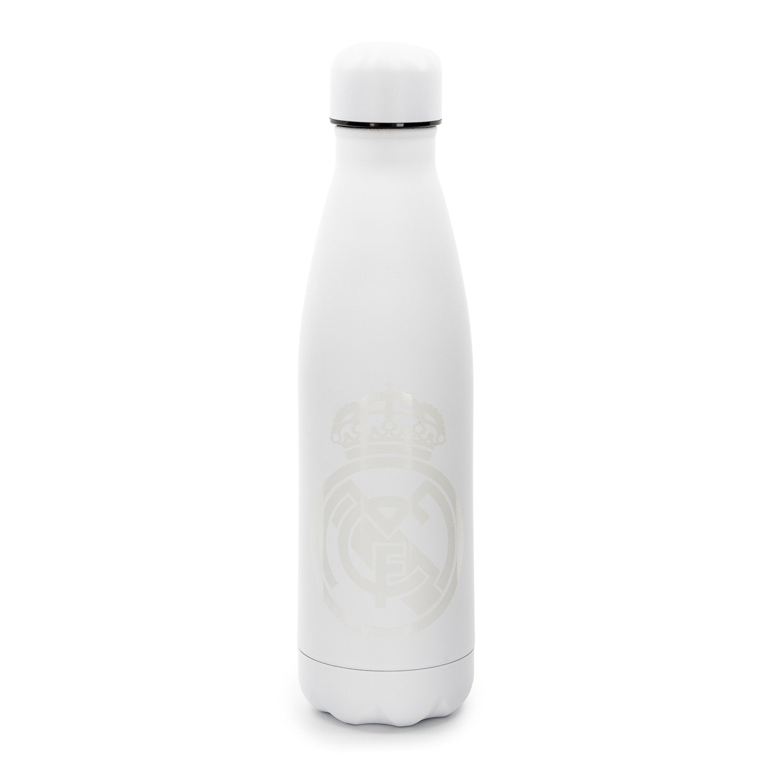 Steel 500ml Rubberized Bottle White Real Madrid