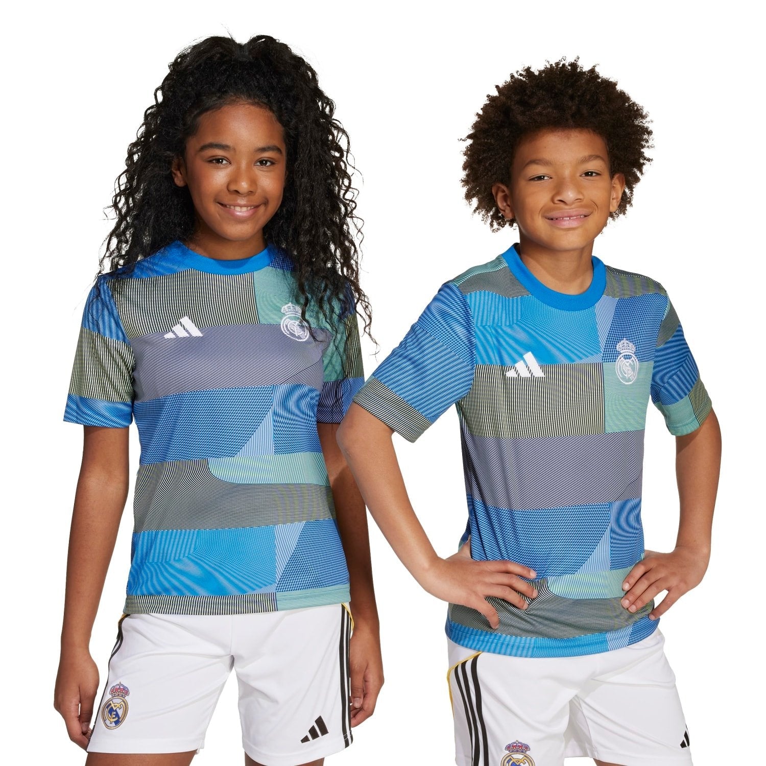 Kids adidas Warm Up Shirt 25/26 Blue – Official Real Madrid Store