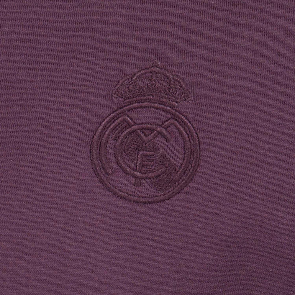 Mens Plum Noir Stitch Neck T-Shirt Plum