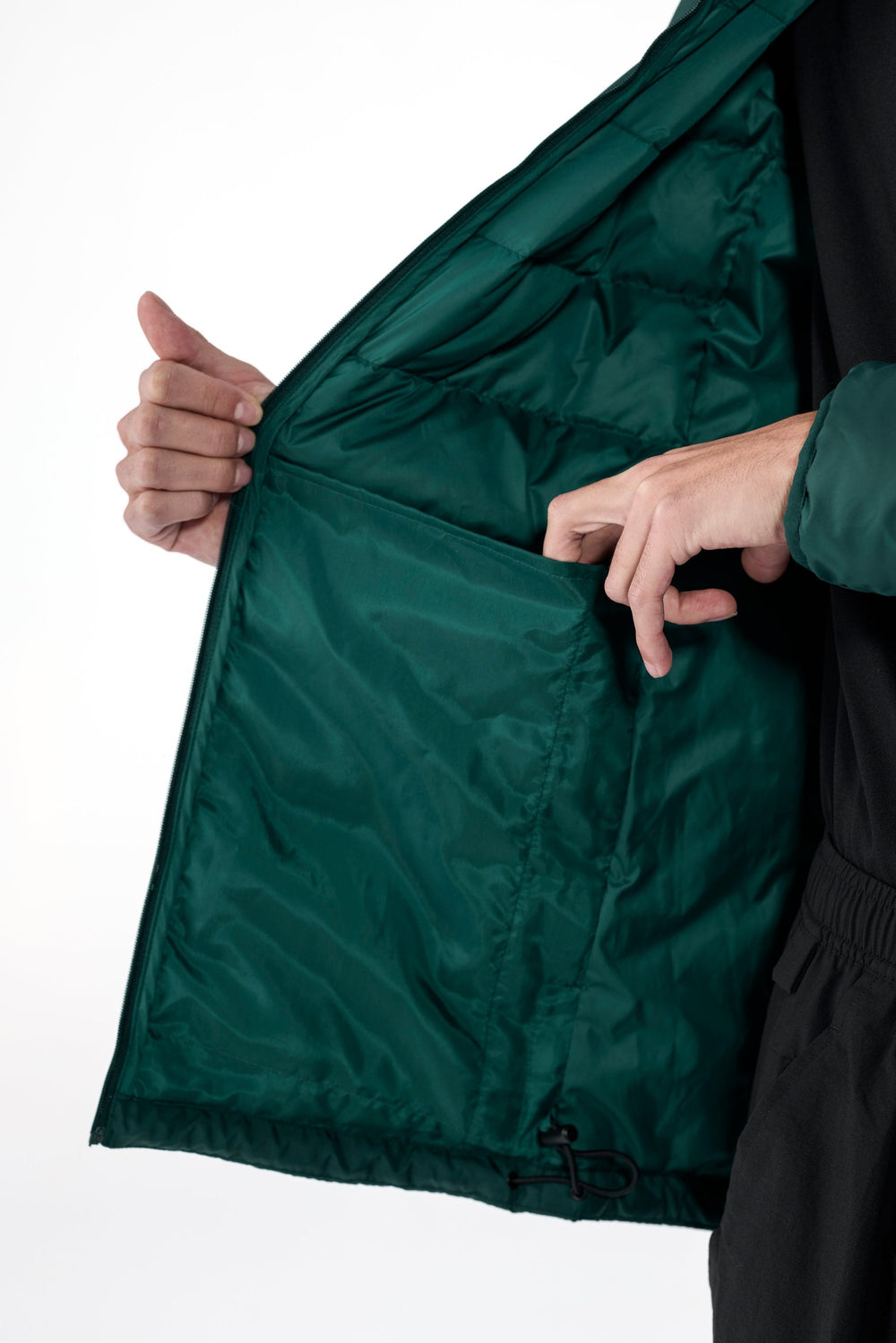 Mens adidas Terrex CLIMAWARM Rain Down Jacket Green