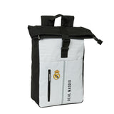 Mochila Solapa Laptop 15,6´´ Blanca/Negra Real Madrid