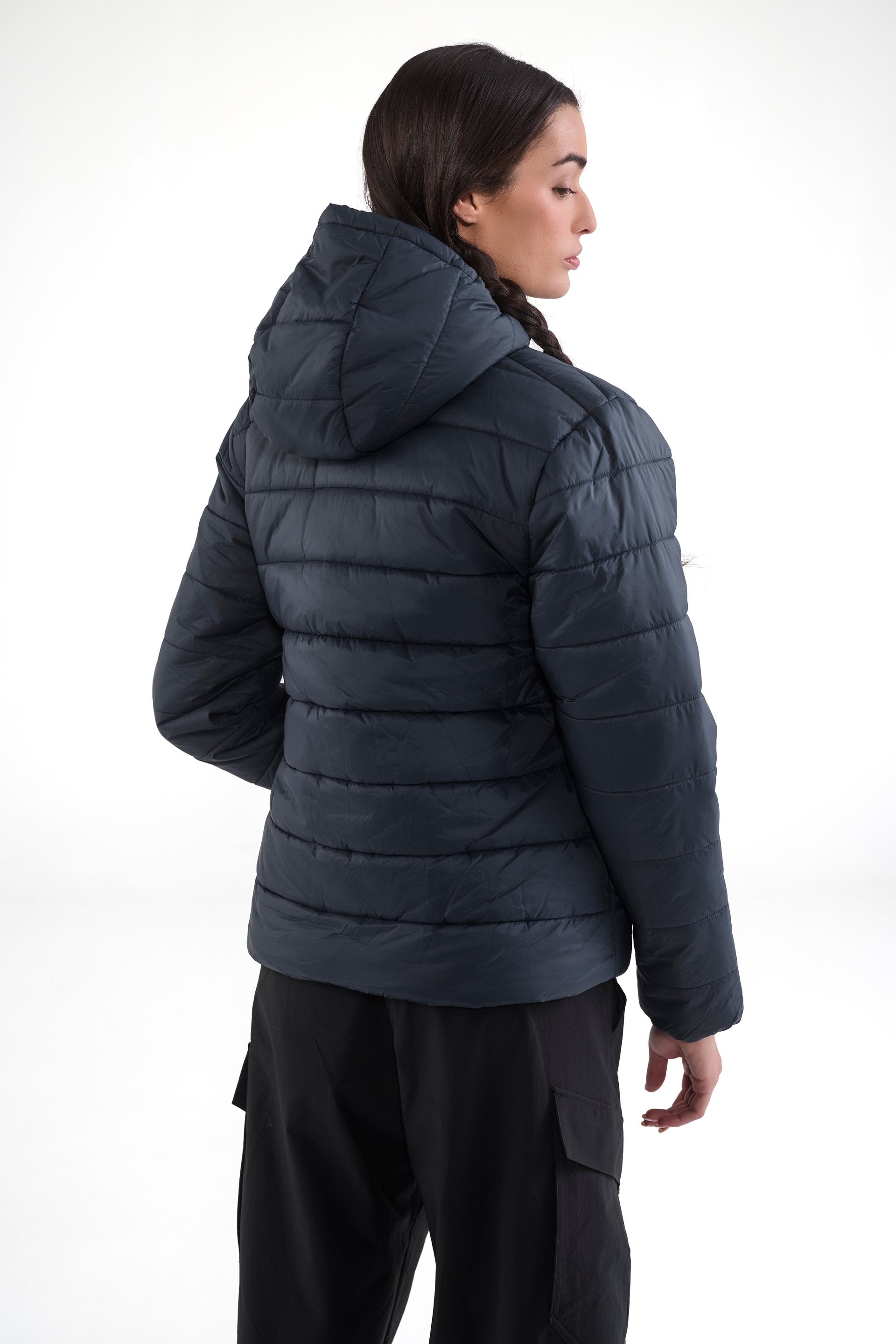 Womens adidas Terrex CLIMAWARM Insulated Rain Jacket Navy