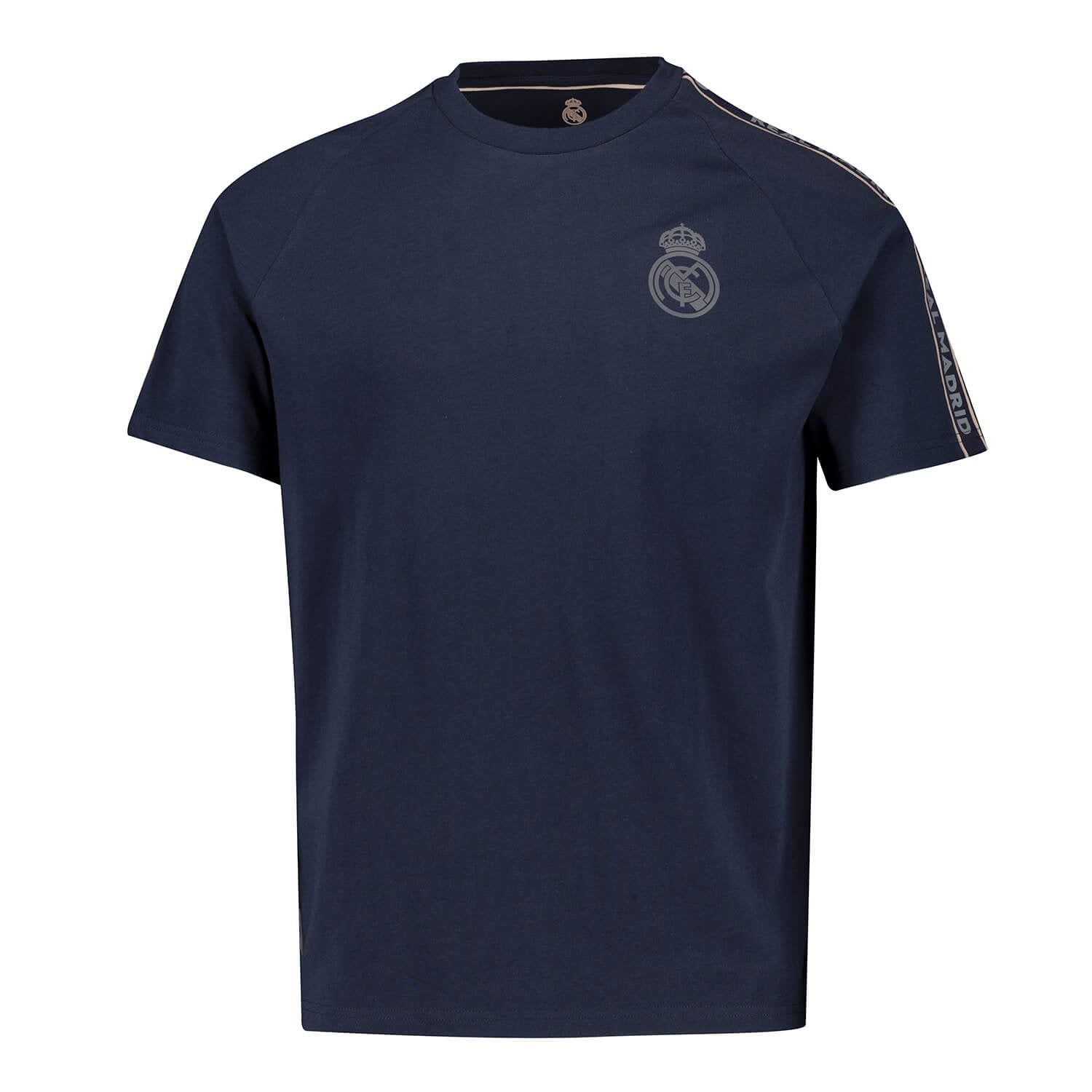 Mens Tape T-Shirt Navy Real Madrid