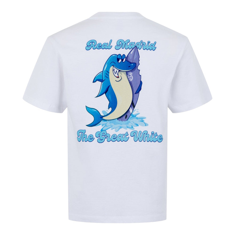 Youth Summer Shark T-Shirt White