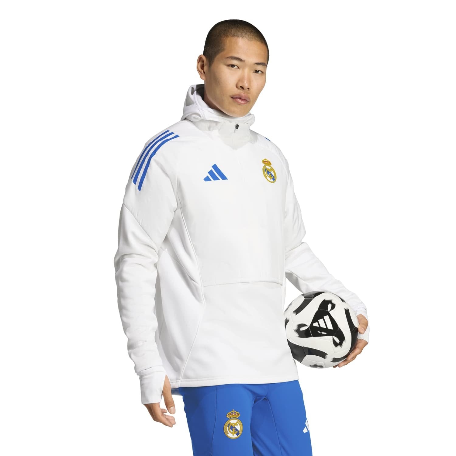 Mens adidas UCL Training Winter Top 25/26 White