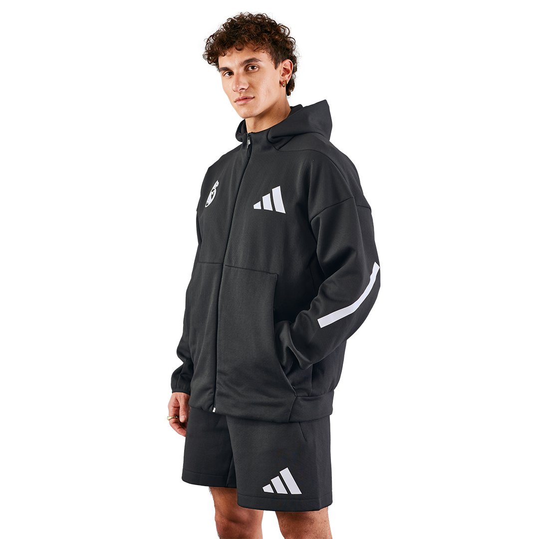 Chaqueta Cremallera Hombre adidas Real Urban Negra – La Tienda
