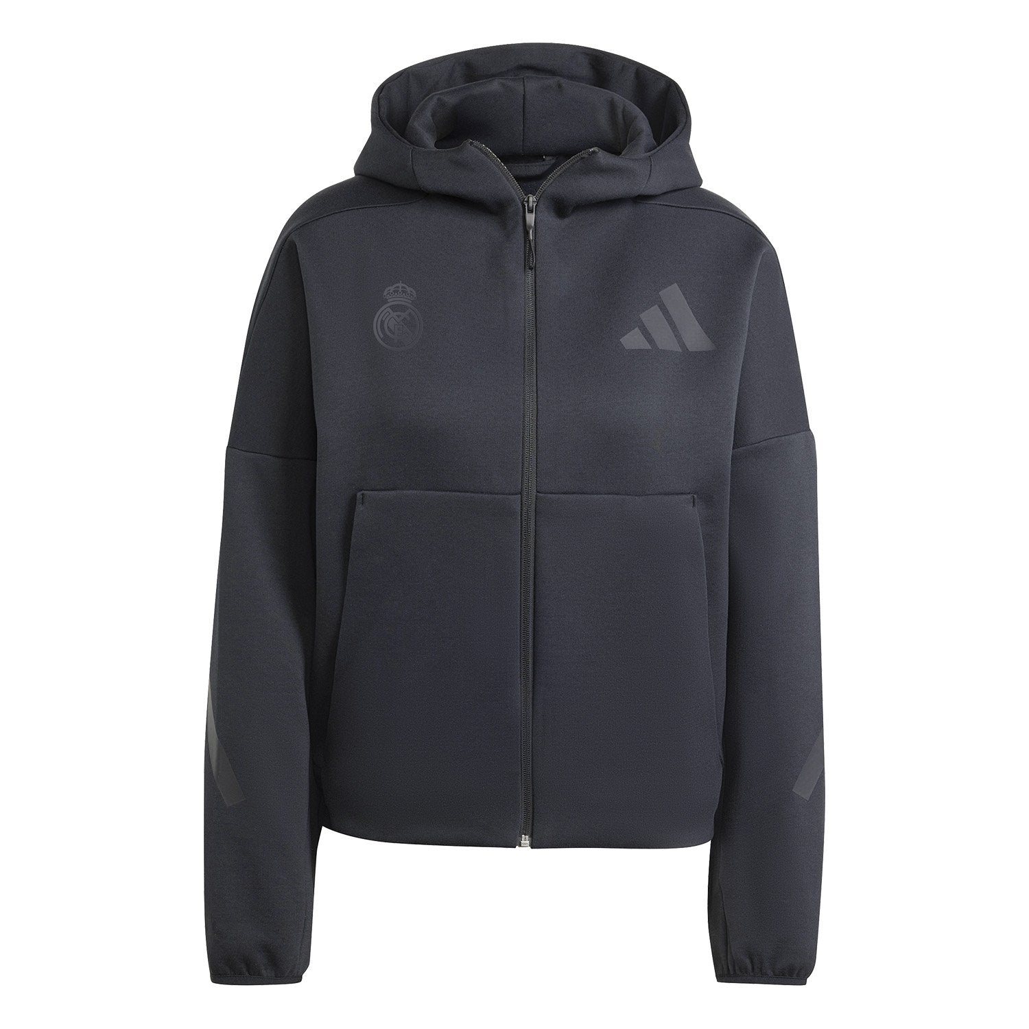 Womens adidas Real Urban Full Zip Hoodie Black