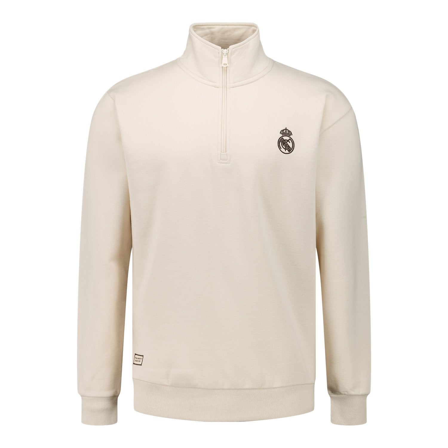 Mens Classic Zip Sweatshirt Beige