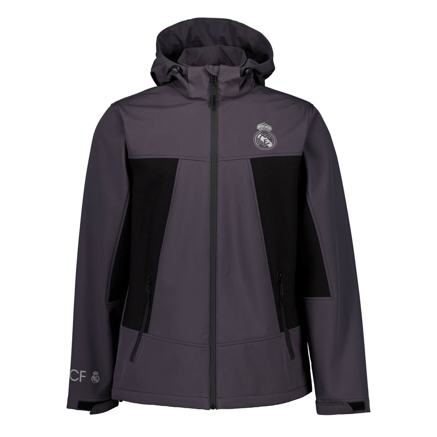 Mens Outerwear Softshell Jacket Dark Grey Real Madrid