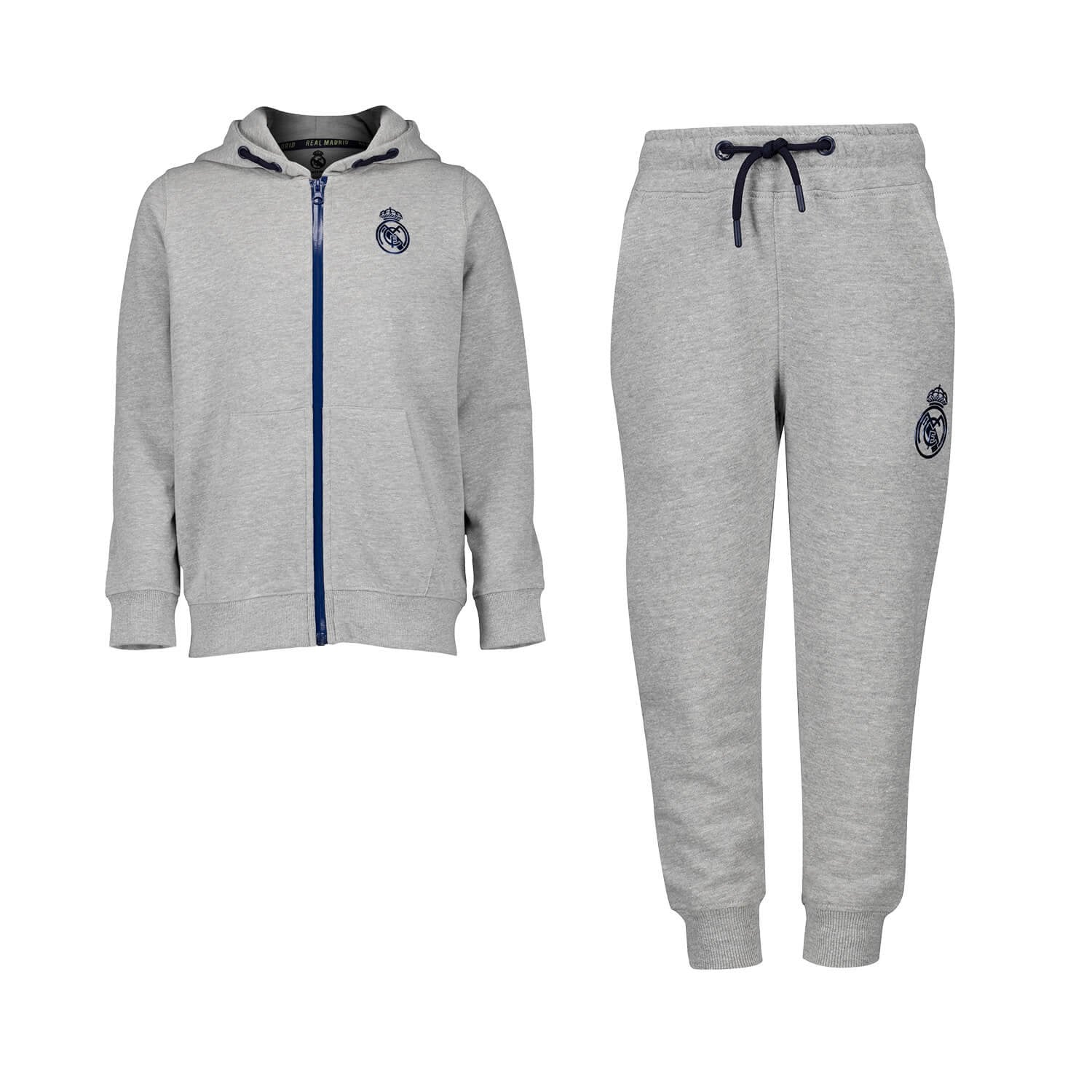 Kids Tracksuit Fan Kids Ombre Zip Grey Melange Real Madrid