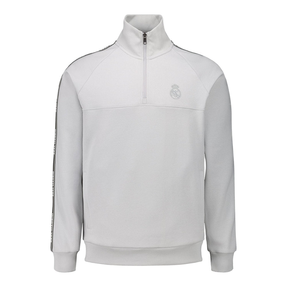 Mens Tape Zip Sweatshirt Grey