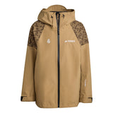 Mens adidas Terrex CLIMAPROOF+ Snow Jacket Brown