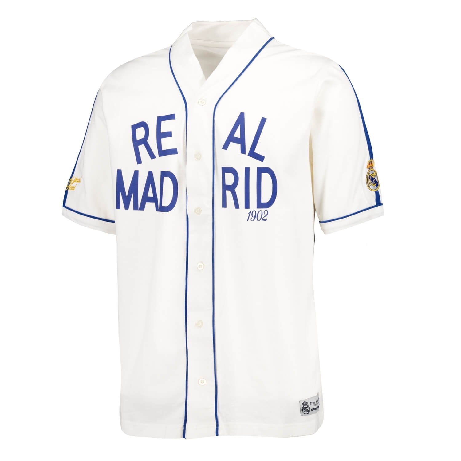 Mens Baseball Shirt Off White Real Madrid