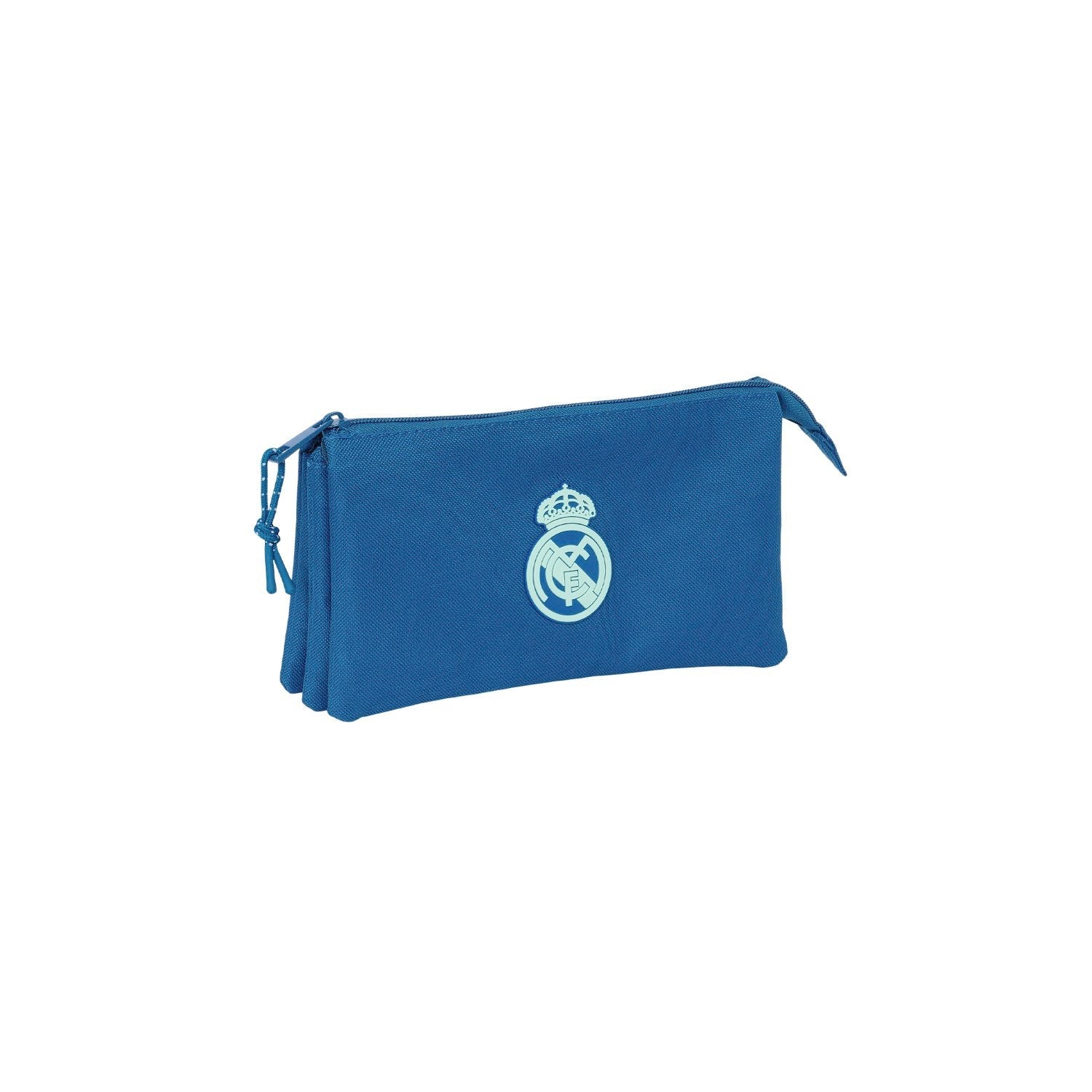 Triple Pencil Case Blue/Green Real Madrid