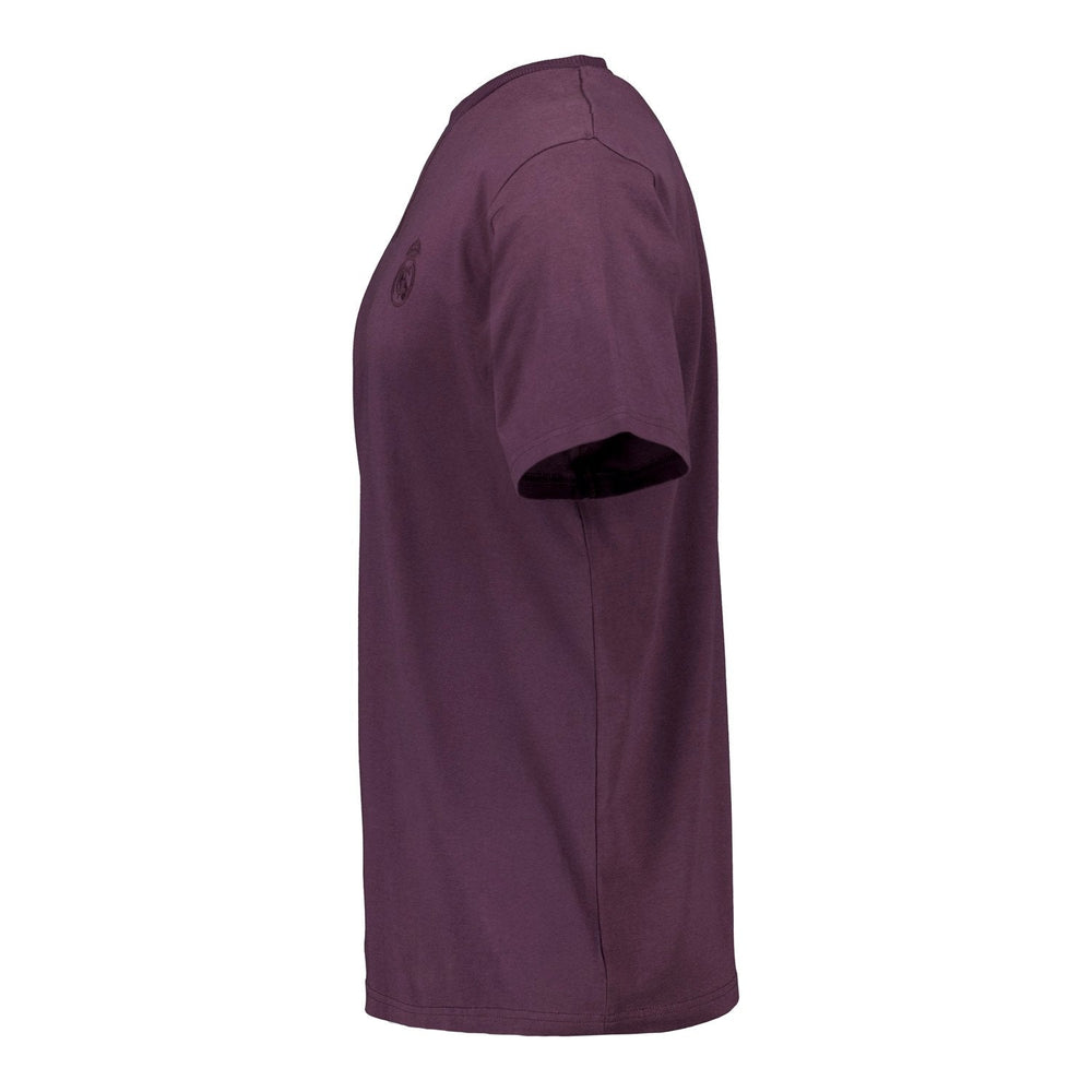 Mens Plum Noir Stitch Neck T-Shirt Plum