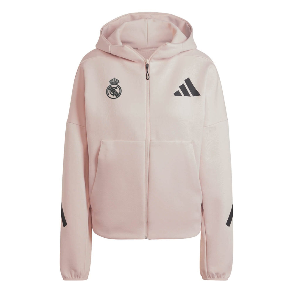 Womens adidas Real Urban Full Zip Hoodie Light Pink