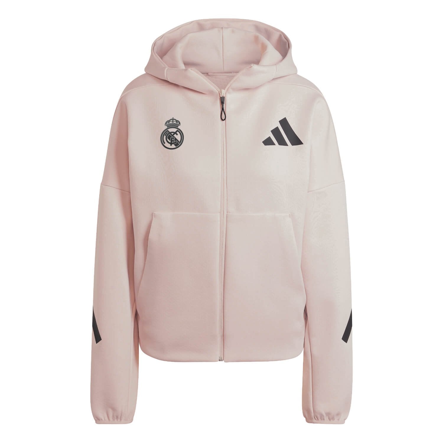 Womens adidas Real Urban Full Zip Hoodie Light Pink