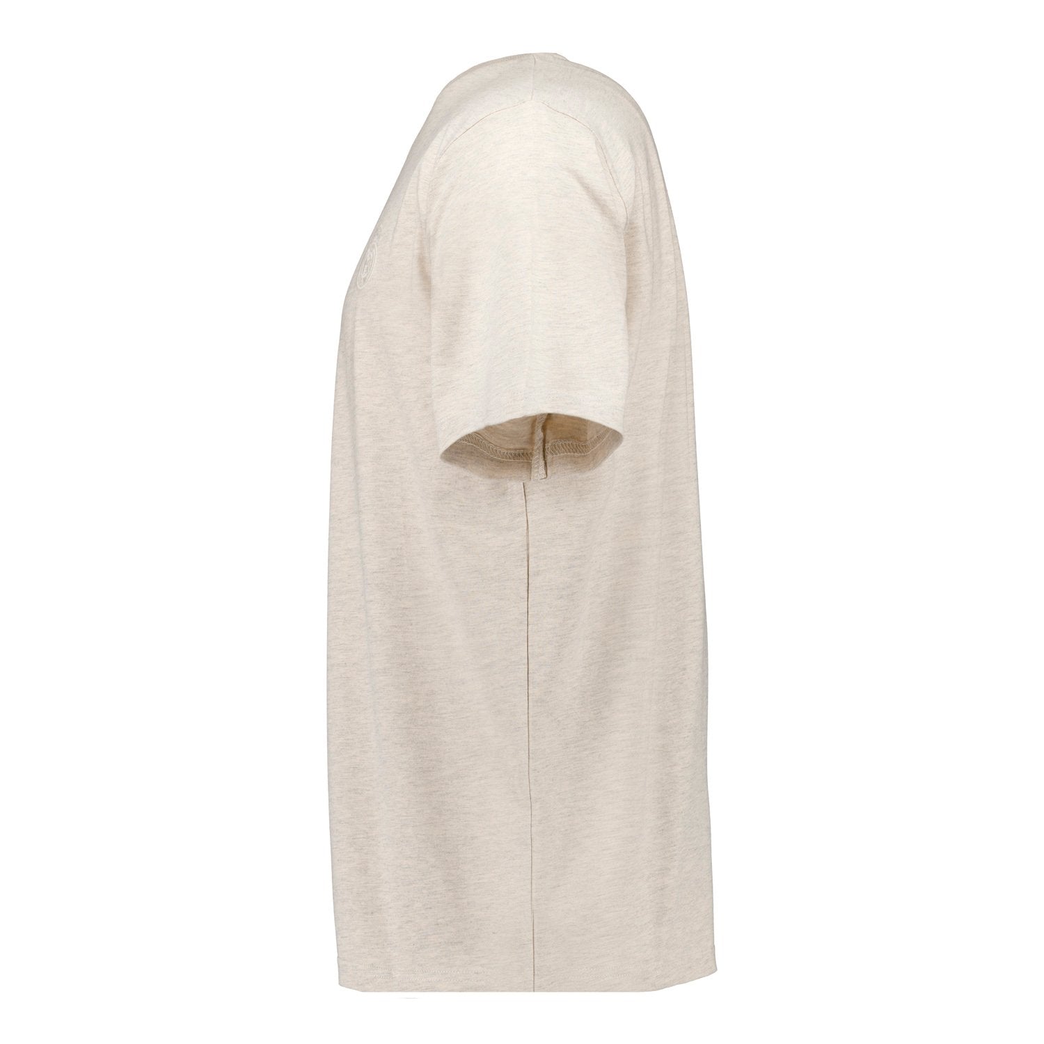 Mens Plum Noir Stitch Neck T-Shirt Cream