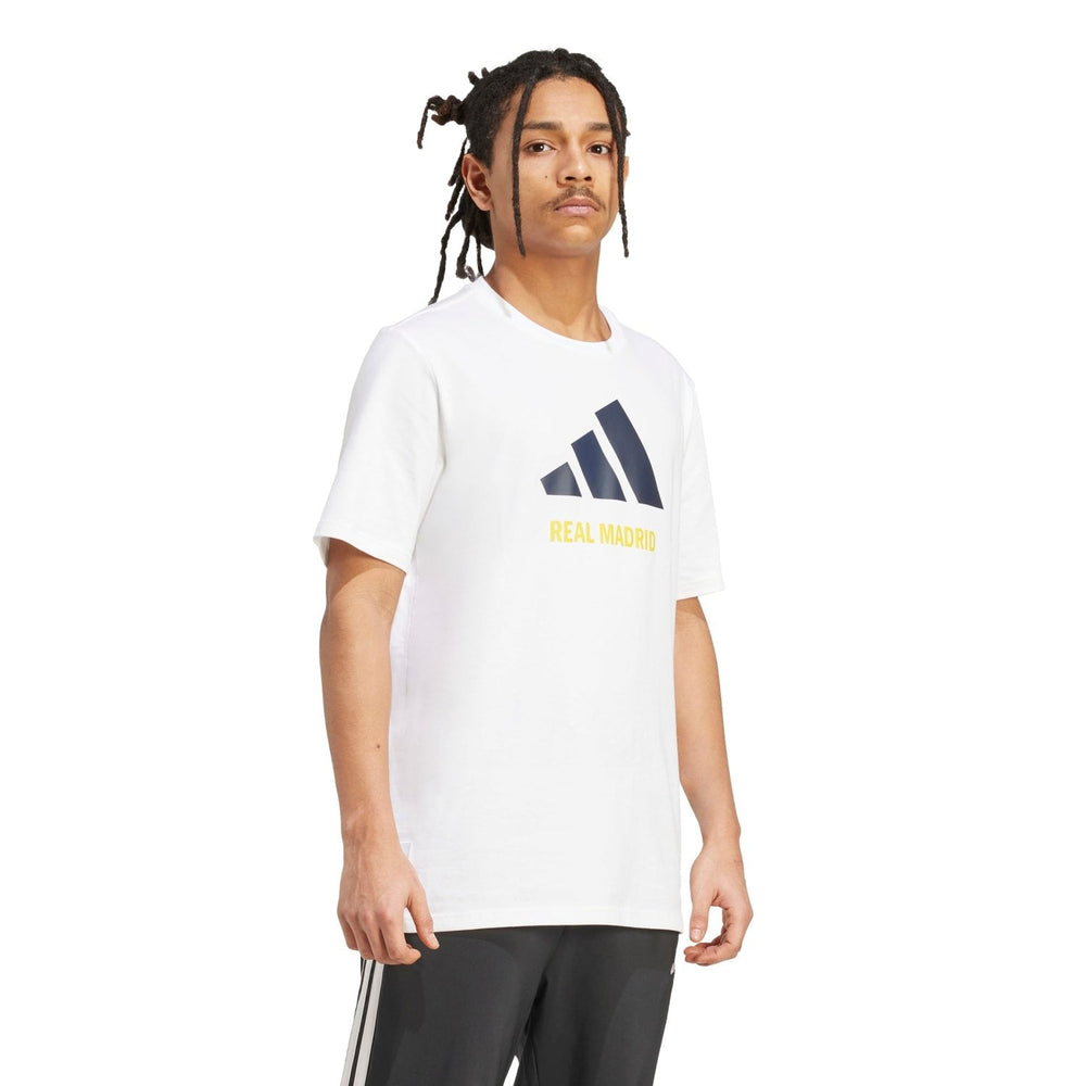 Mens adidas SZN Graphic T-Shirt 25/26 White