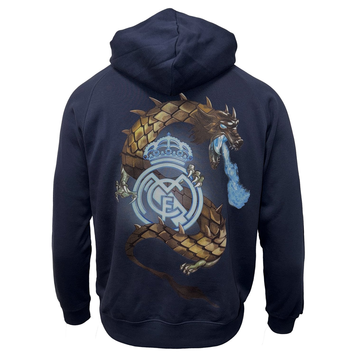 Mens Dragon Hoodie Navy