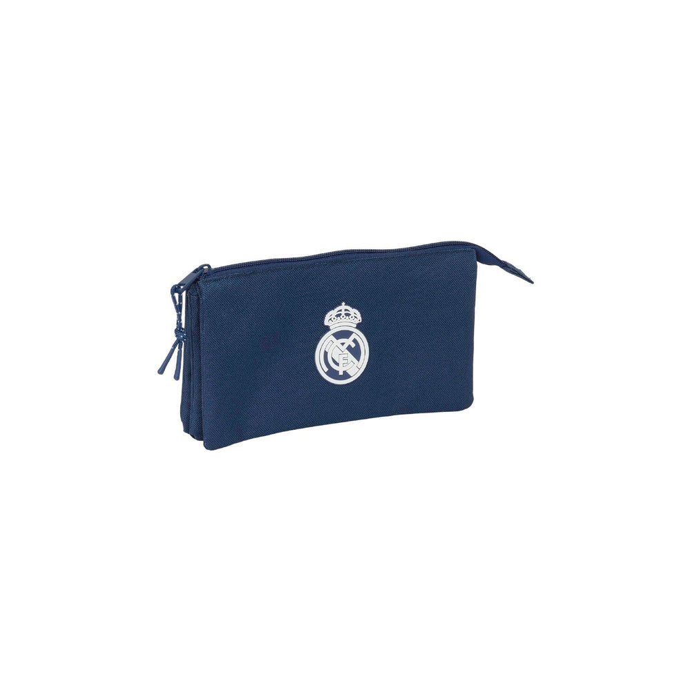 Triple Pencil Case Navy/White Real Madrid