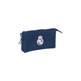 Real Madrid Federmäppchen mit drei Fächern Marineblau/Weiß