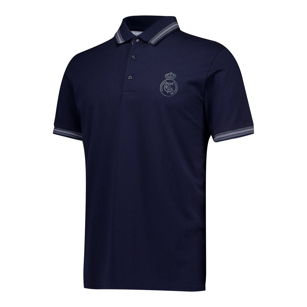 Mens Pastel Multi Tipped Polo Shirt Navy Real Madrid